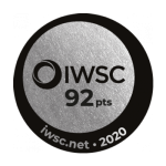 International Wine and Spirits Awards 2020 - SILVER with 92pts